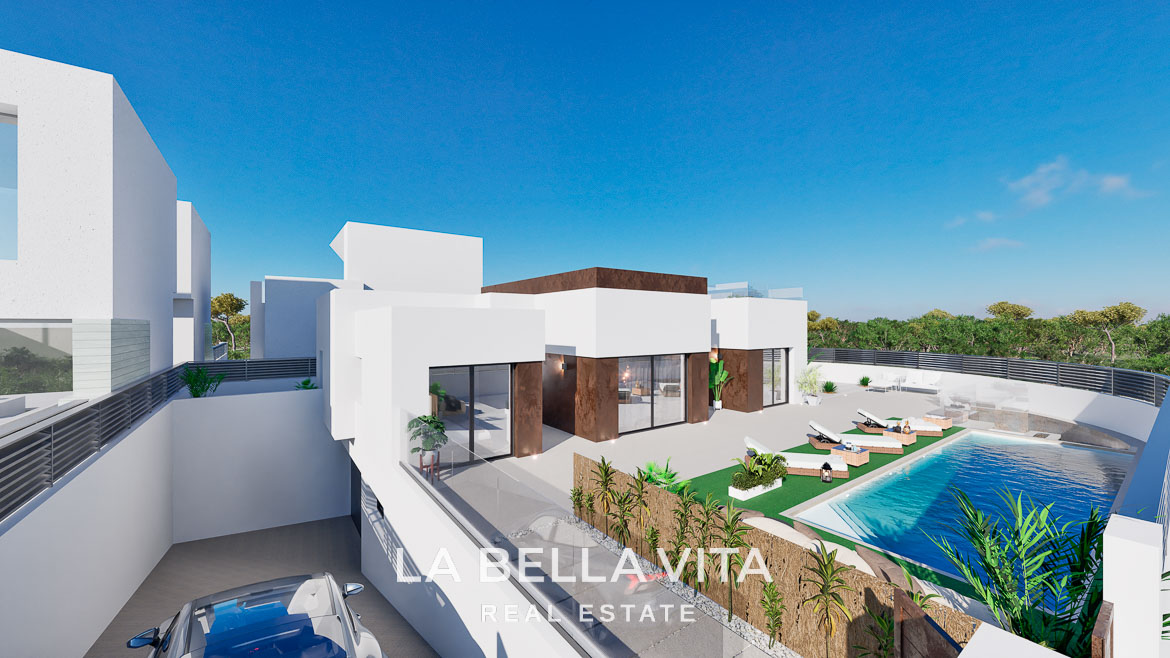 Stunning Modern New Build Villa with basement and walking distance to the beach For Sale in El Campello, Alicante