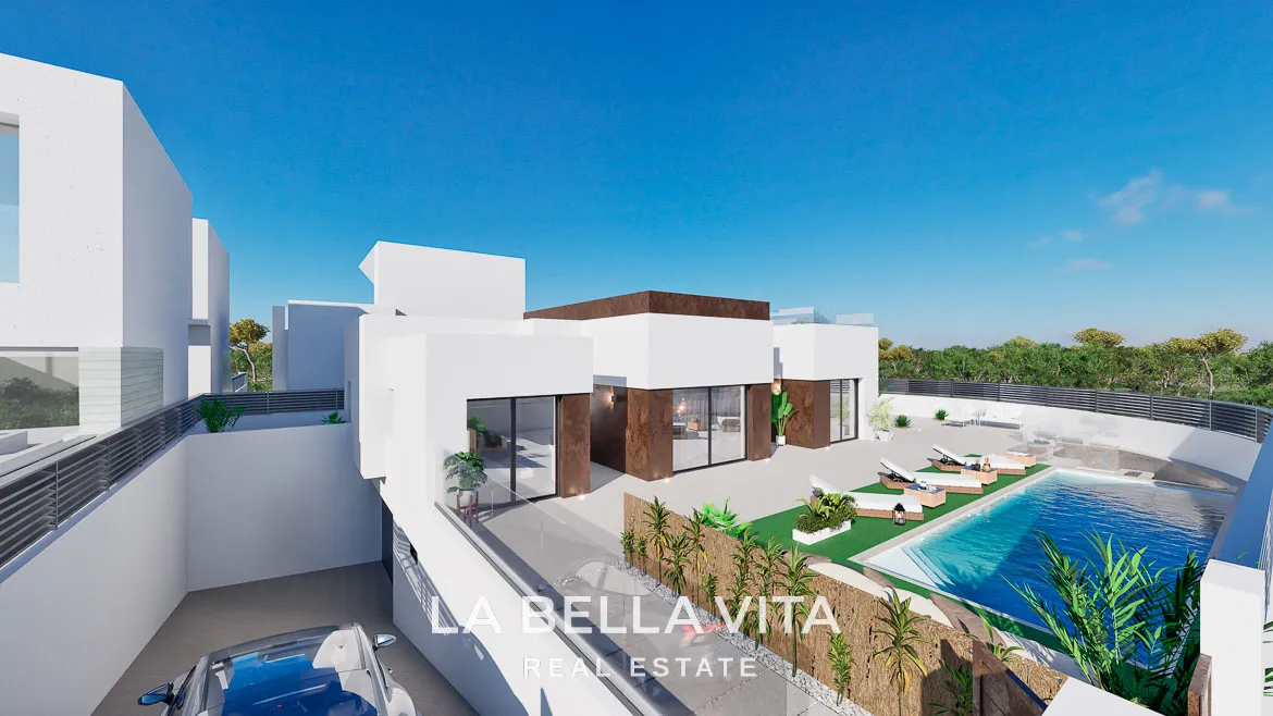 Stunning Modern New Build Villa with basement and walking distance to the beach For Sale in El Campello, Alicante