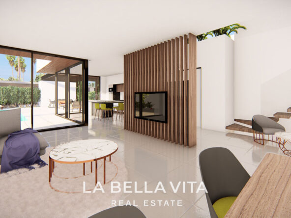 Elite New Build Villas in privileged location by the sea for sale in La Zenia Beach, Orihuela Costa, Spain