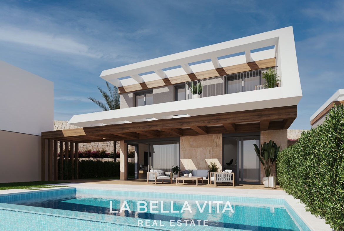 Modern New Build Villas with sea views for sale in Polop, Alicante, 2-3 Bedrooms