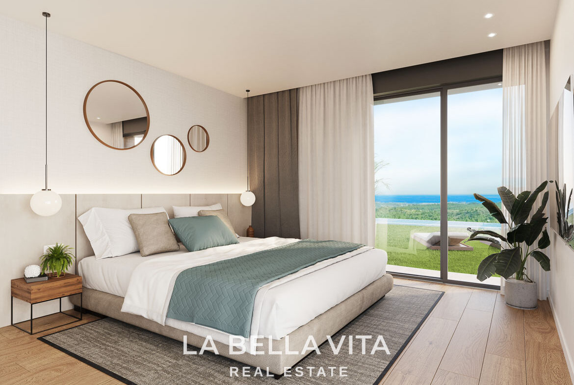 Modern New Build Villas with sea views for sale in Polop, Alicante, 2-3 Bedrooms