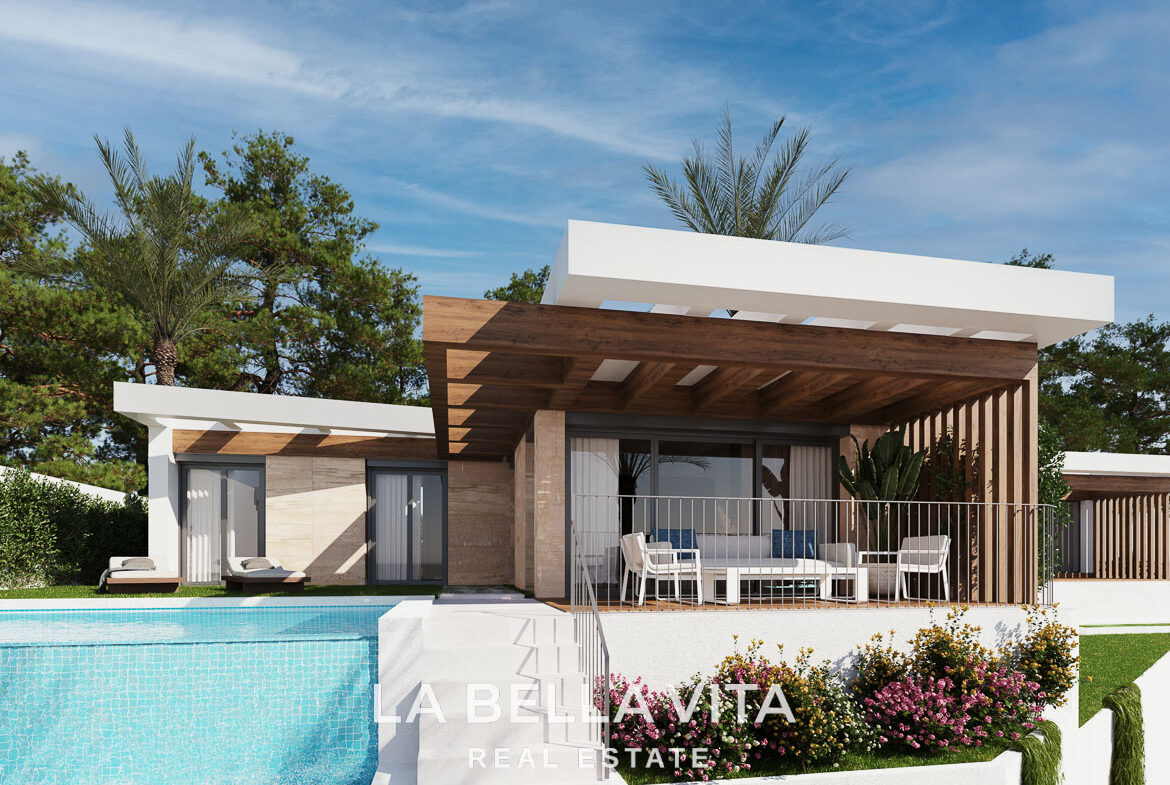 Modern New Build Villas with sea views for sale in Polop, Alicante, 2-3 Bedrooms