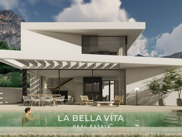 New Build Luxury Properties with private pools and sea views and optional basement For Sale in Polop, Alicante