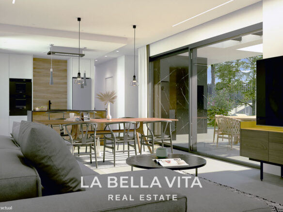 New Build One Storey Villas with private pools for sale in La Herrada, Los Montesinos, Alicante
