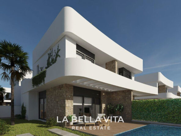 New build Properties with private pools and solariums for sale in Los Montesinos, La Herrada, Alicante, Spain