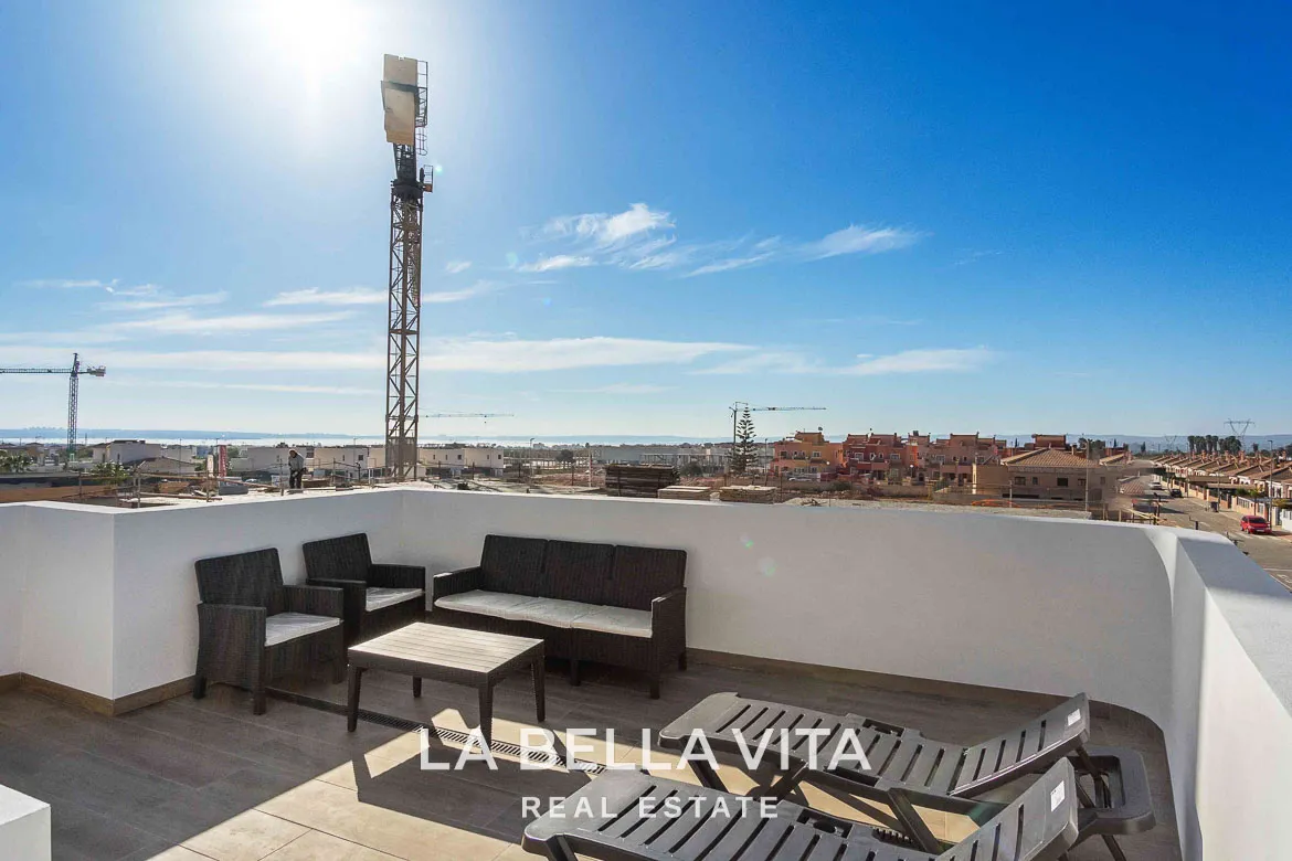 New build Properties with private pools and solariums for sale in Los Montesinos, La Herrada, Alicante, Spain