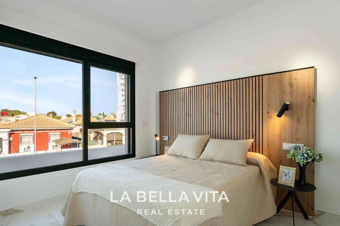 New build Properties with private pools and solariums for sale in Los Montesinos, La Herrada, Alicante, Spain