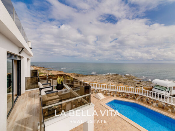 Frontline Sea View Property by the beach for sale in La Mata, Torrevieja