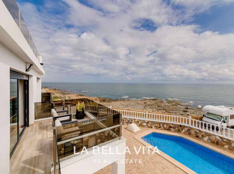 Frontline Sea View Property by the beach for sale in La Mata, Torrevieja