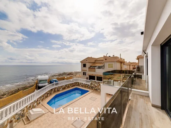 Frontline Sea View Property by the beach for sale in La Mata, Torrevieja