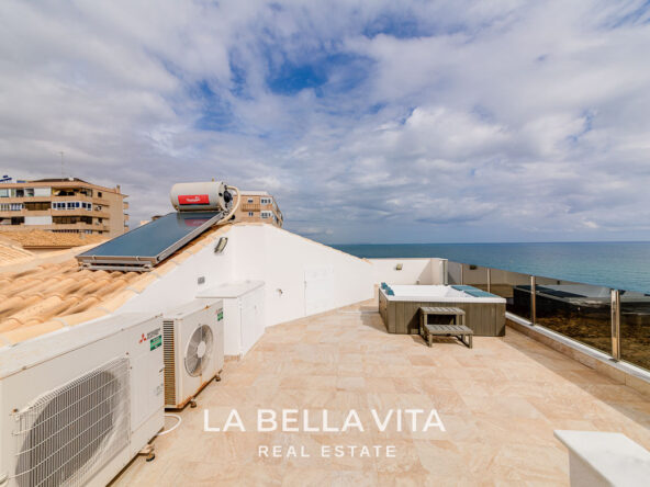 Frontline Sea View Property by the beach for sale in La Mata, Torrevieja