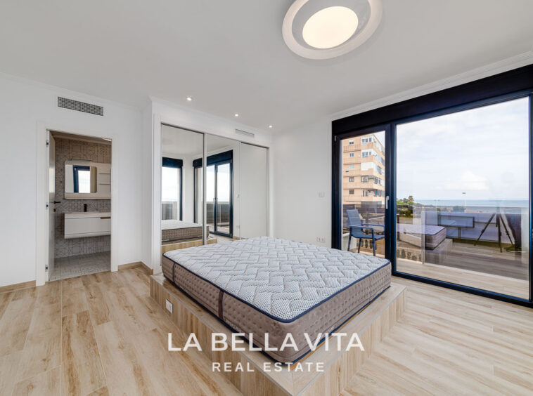 Frontline Sea View Property by the beach for sale in La Mata, Torrevieja