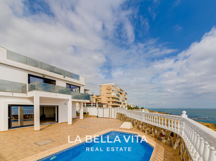 Frontline Sea View Property by the beach for sale in La Mata, Torrevieja