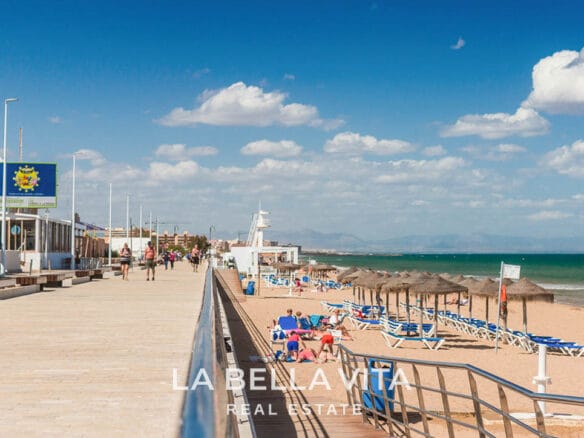 Frontline Sea View Property by the beach for sale in La Mata, Torrevieja