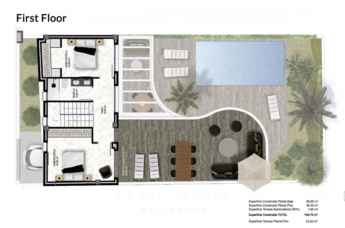 Luxury New Build Villas with private pools for sale in Las Heredades, Rojales, Alicante