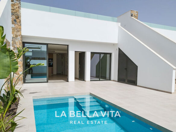New Houses with private pools for sale in Los Alcazares near Serena Golf Course, Murcia, Spain