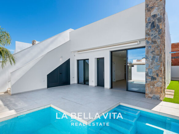 New Houses with private pools for sale in Los Alcazares near Serena Golf Course, Murcia, Spain
