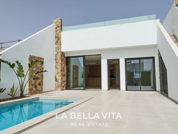 New Houses with private pools for sale in Los Alcazares near Serena Golf Course, Murcia, Spain