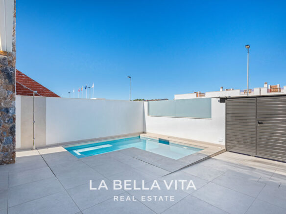 New Houses with private pools for sale in Los Alcazares near Serena Golf Course, Murcia, Spain