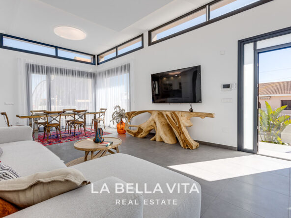 New Luxury Beachfront Properties with private pool by the sea for sale in La Mata, Alicante