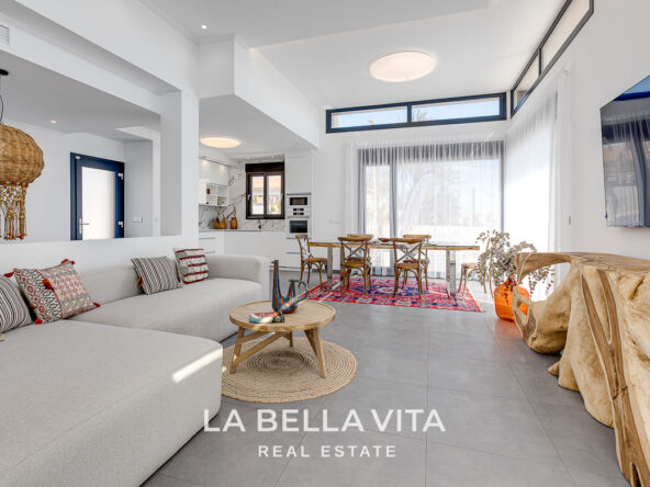 New Luxury Beachfront Properties with private pool by the sea for sale in La Mata, Alicante