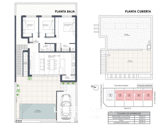 New Build ibiza-style Properties for sale in Dolores, Costa Blanca South, Alicante