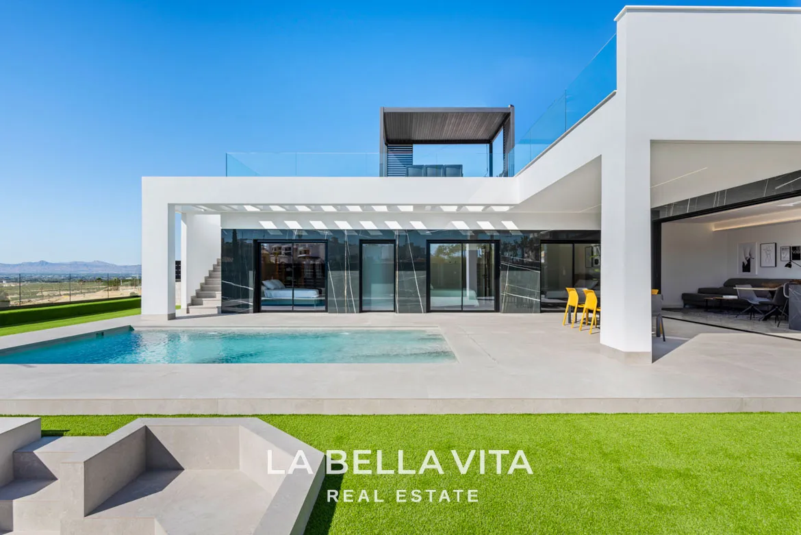 Detached Modern Luxury Villas for sale in Algorfa, La Finca Golf Resort, Costa Blanca, Alicante