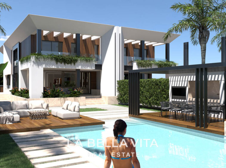 Luxury New Build Villa with private pool and basement for sale in Los Balcones, Torrevieja, Spain