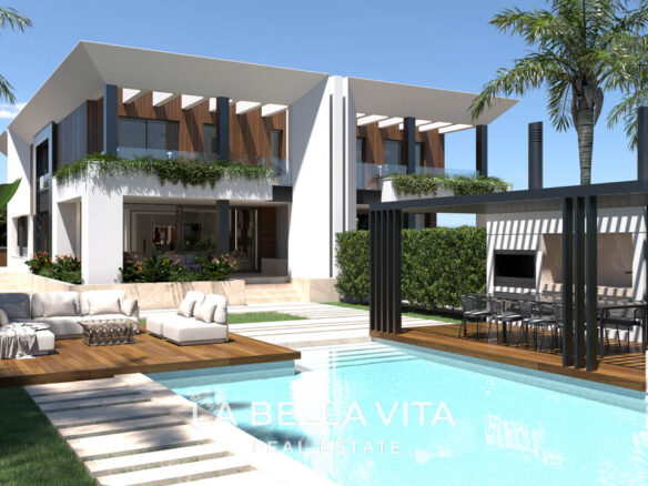 Luxury New Build Villa with private pool and basement for sale in Los Balcones, Torrevieja, Spain