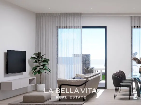 Modern New Build Bungalows with sea views for sale in Finestrat, Benidorm, Alicante, Spain