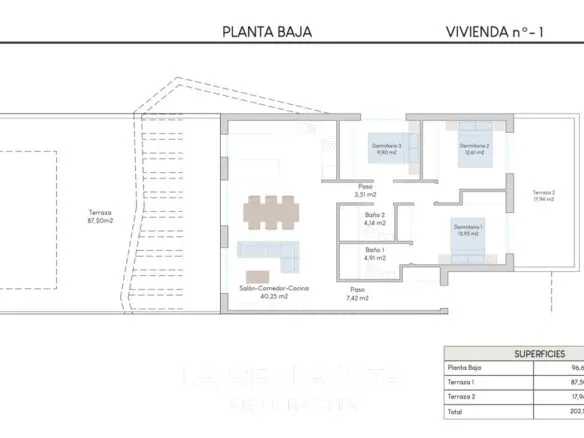 Modern New Build Bungalows with sea views for sale in Finestrat, Benidorm, Alicante, Spain