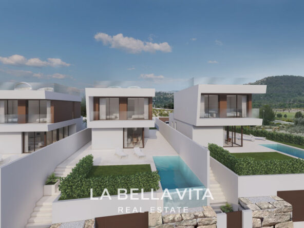 New Build Houses with Private Pools for sale in Finestrat, Alicante, Spain