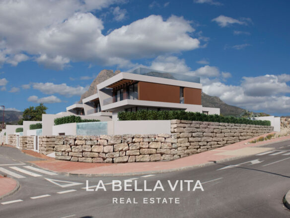 New Build Houses with Private Pools for sale in Finestrat, Alicante, Spain