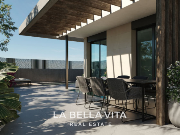 New Build Luxury Villas with basement for sale in Santa Rosalia Lake & Life Resort, Murcia