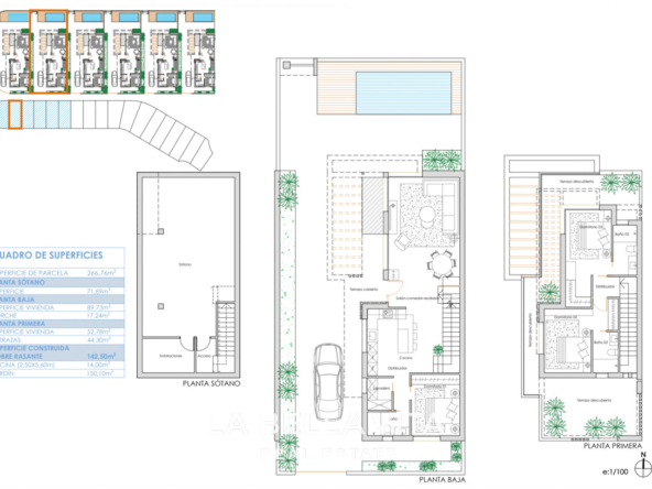 New Build Luxury Villas with basement for sale in Santa Rosalia Lake & Life Resort, Murcia