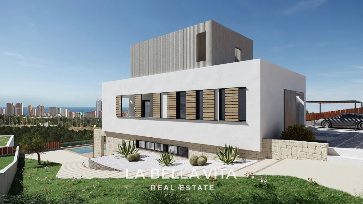New Build Luxury Villas with sea views for sale in Finestrat - Benidorm, Alicante