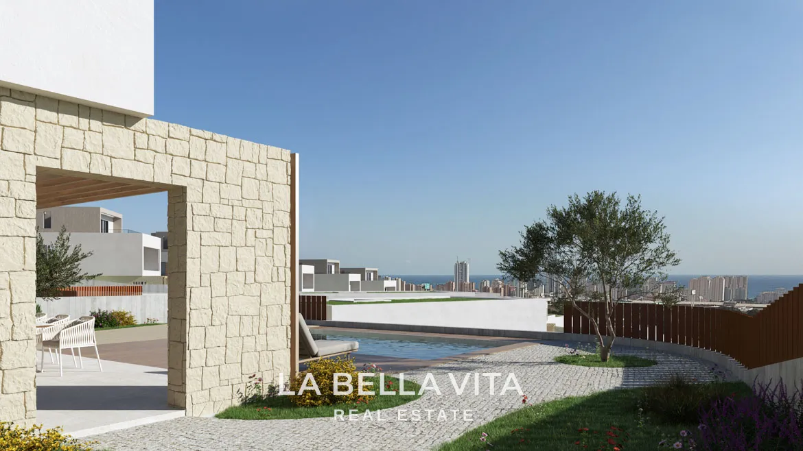 New Build Luxury Villas with sea views for sale in Finestrat - Benidorm, Alicante