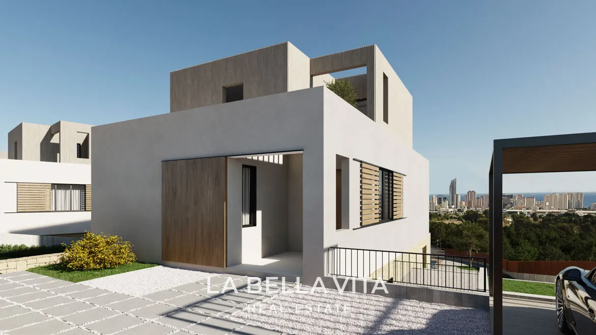 New Build Luxury Villas with sea views for sale in Finestrat - Benidorm, Alicante