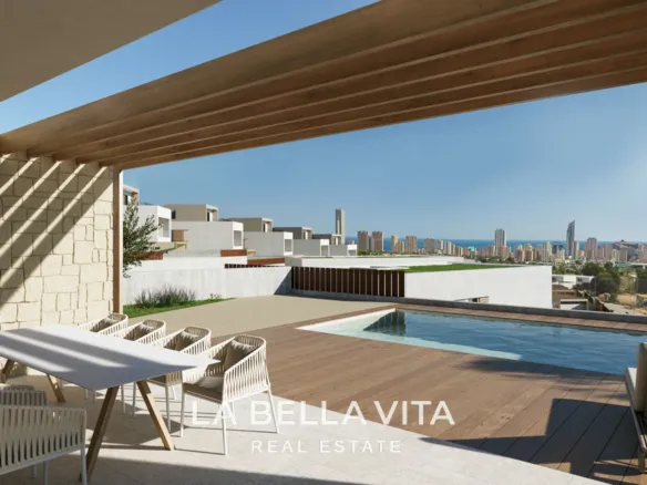 New Build Luxury Villas with sea views for sale in Finestrat - Benidorm, Alicante