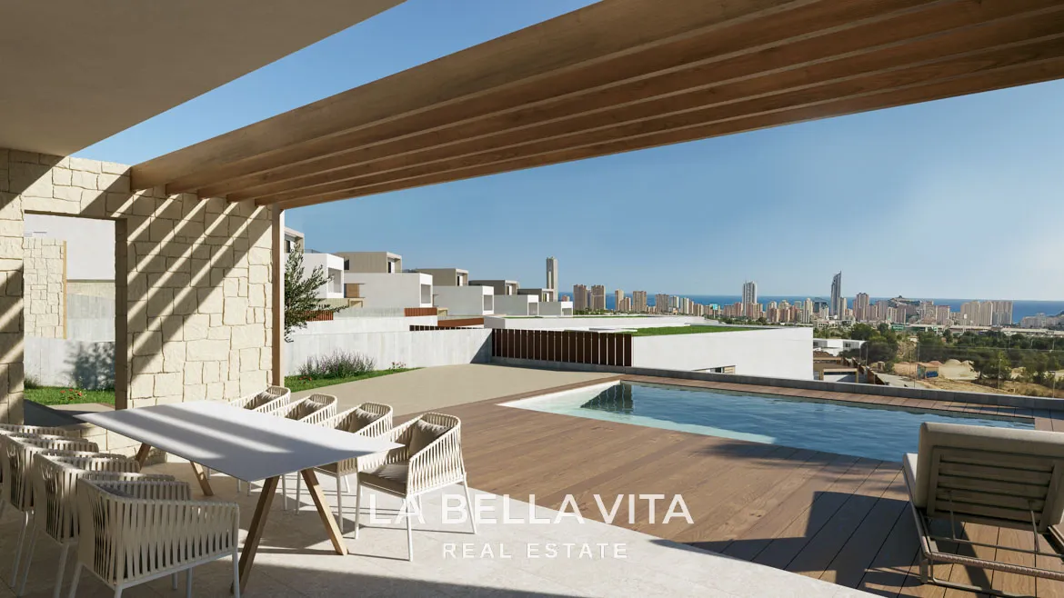 New Build Luxury Villas with sea views for sale in Finestrat - Benidorm, Alicante