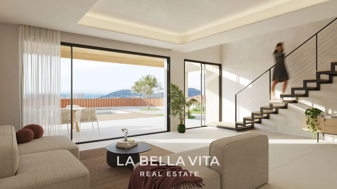 New Build Luxury Villas with sea views for sale in Finestrat - Benidorm, Alicante