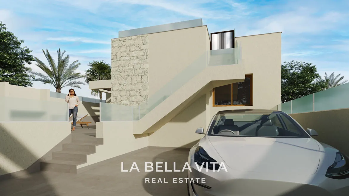 New Build single storey Villas with Private Pools and solarium for sale in Ciudad Quesada, Alicante