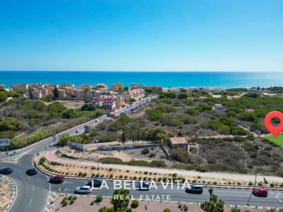 Exclusive Buildable Land Plot with Sea Views for sale by the beach of Guardamar del Segura, Alicante, Spain