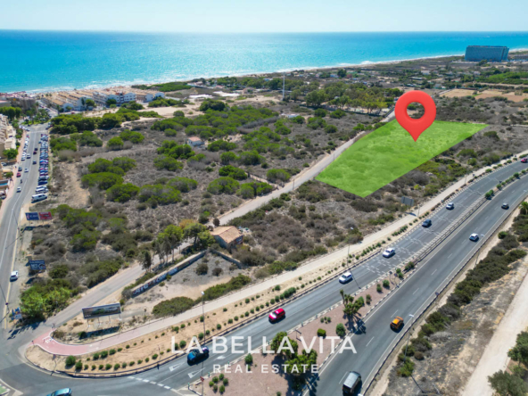 Exclusive Buildable Land Plot with Sea Views for sale by the beach of Guardamar del Segura, Alicante, Spain