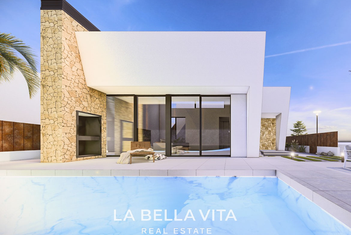 New Build Luxury Villas on One Level for Sale in San Pedro del Pinatar, Murcia