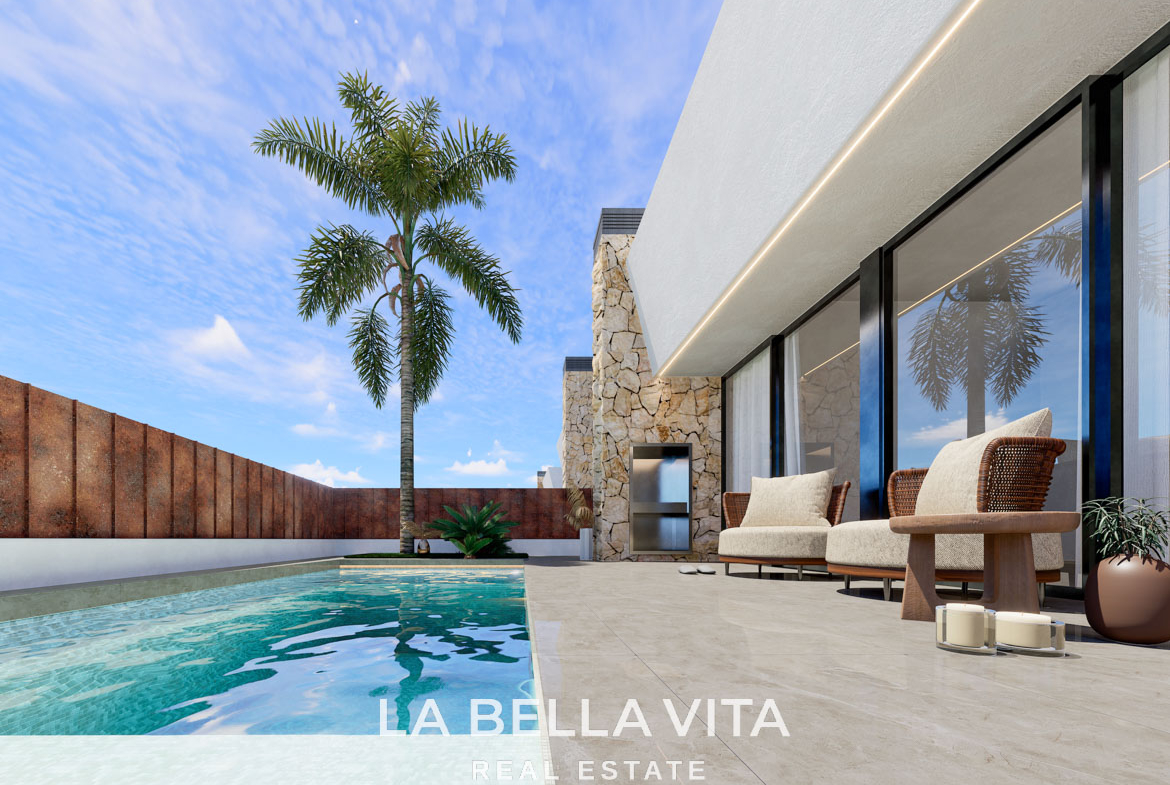 New Build Luxury Villas on One Level for Sale in San Pedro del Pinatar, Murcia