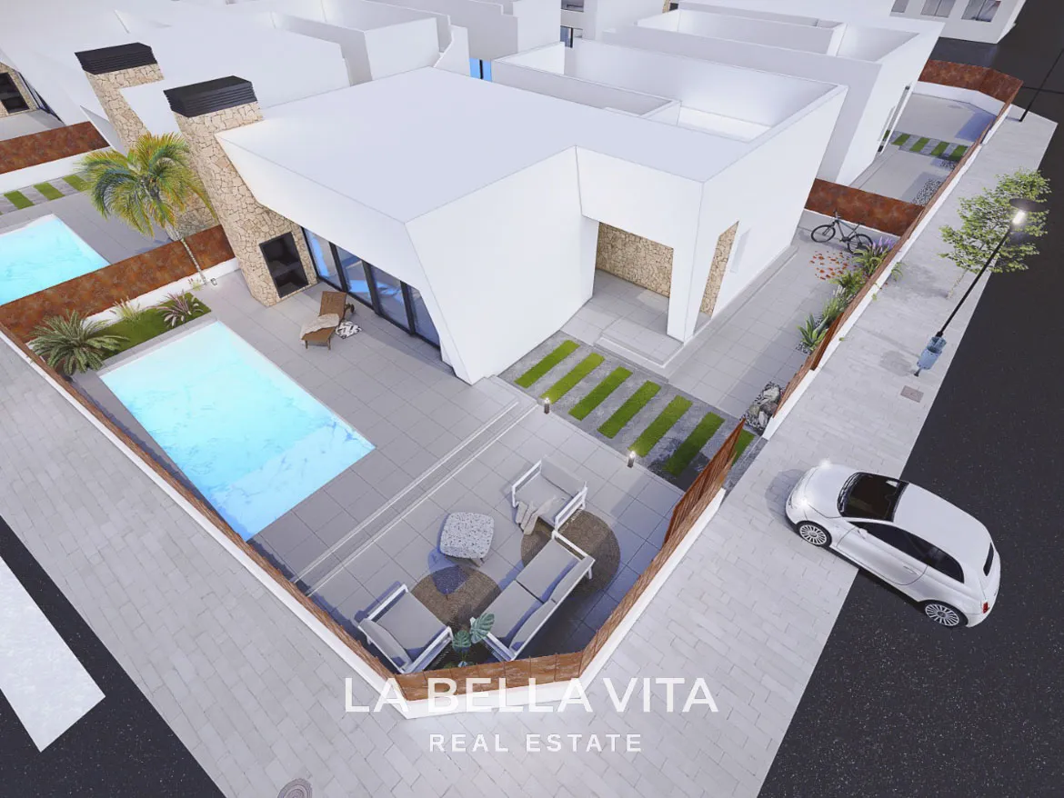 New Build Luxury Villas on One Level for Sale in San Pedro del Pinatar, Murcia