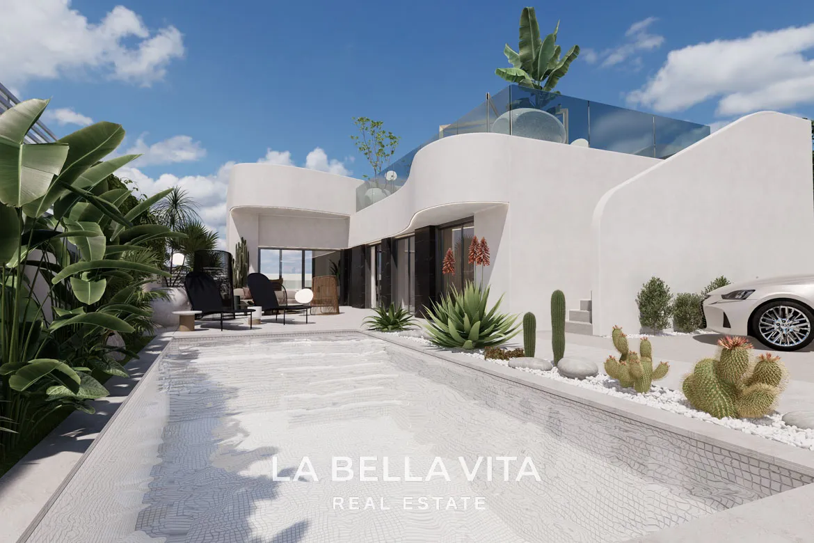 New Build Luxury One Storey Villas with private pools and solarium for sale in Ciudad Quesada, Alicante, Spain