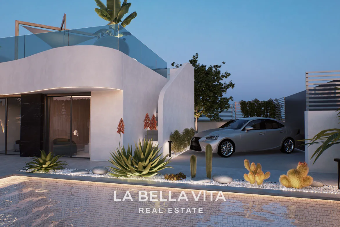 New Build Luxury One Storey Villas with private pools and solarium for sale in Ciudad Quesada, Alicante, Spain