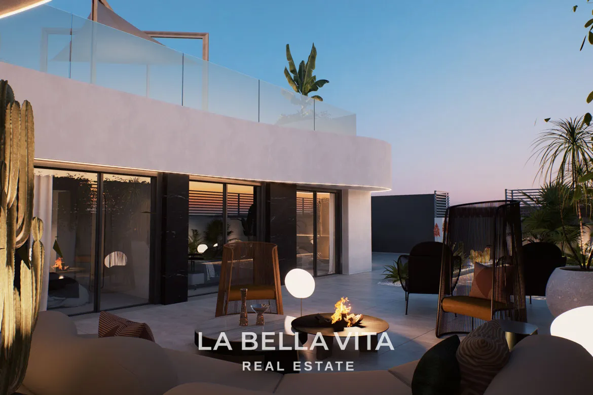 New Build Luxury One Storey Villas with private pools and solarium for sale in Ciudad Quesada, Alicante, Spain
